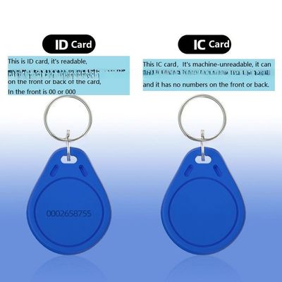 Cartão de acesso ABS Metal IC opcional para controle de porta de chaveira de elevador em áreas residenciais