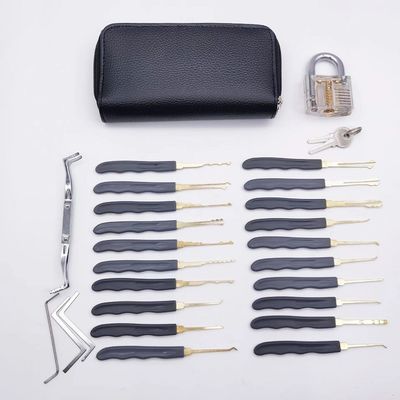 24PC Serralheiro Supplies aço inoxidável Lock Pick Up Set para conveniente fechadura de abertura