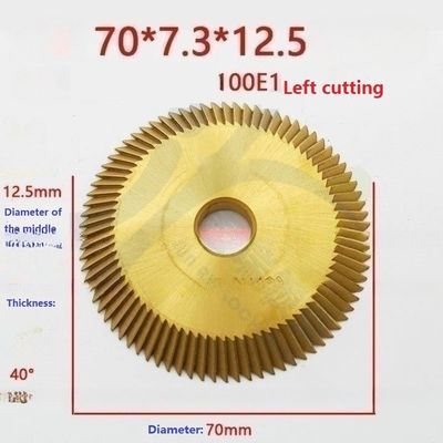 Disco de corte de teclas Defu 100E1 Lâmina dura e durável para duplicação de teclas esquerda / direita
