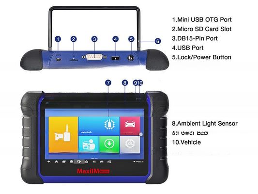 Autel IM508 XP200 Key Programmer e detector de correspondência anti-roubo para modelos universais
