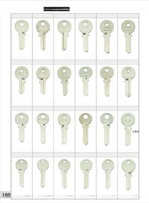 Multicolor UL050 Universal Material de latão de plástico Porta da cabeça chave em branco por personalizado