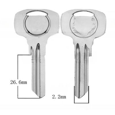 Chave de porta de liga de titânio de cores múltiplas chave de porta de metal magnético para suprimentos de latão fechadura de porta em branco