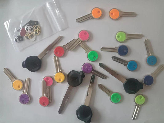 Chave de porta de liga de titânio de cores múltiplas chave de porta de metal magnético para suprimentos de latão fechadura de porta em branco
